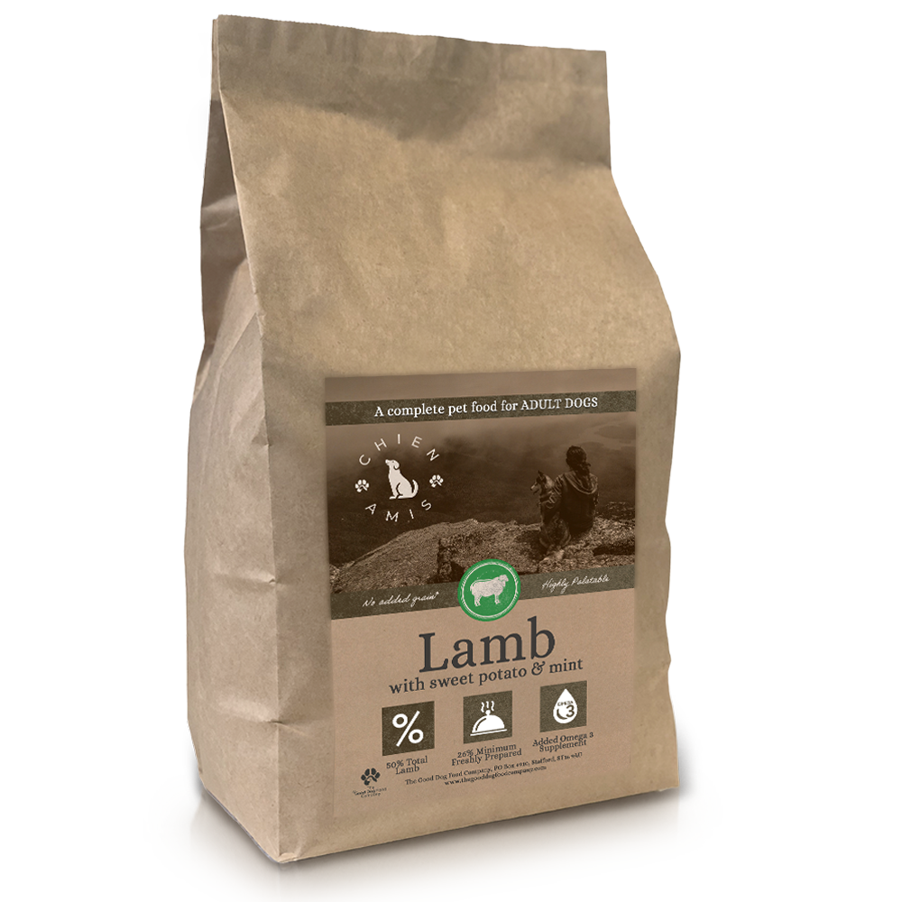 Grain Free Lamb with Sweet Potato and Mint – thegooddogfoodcompany